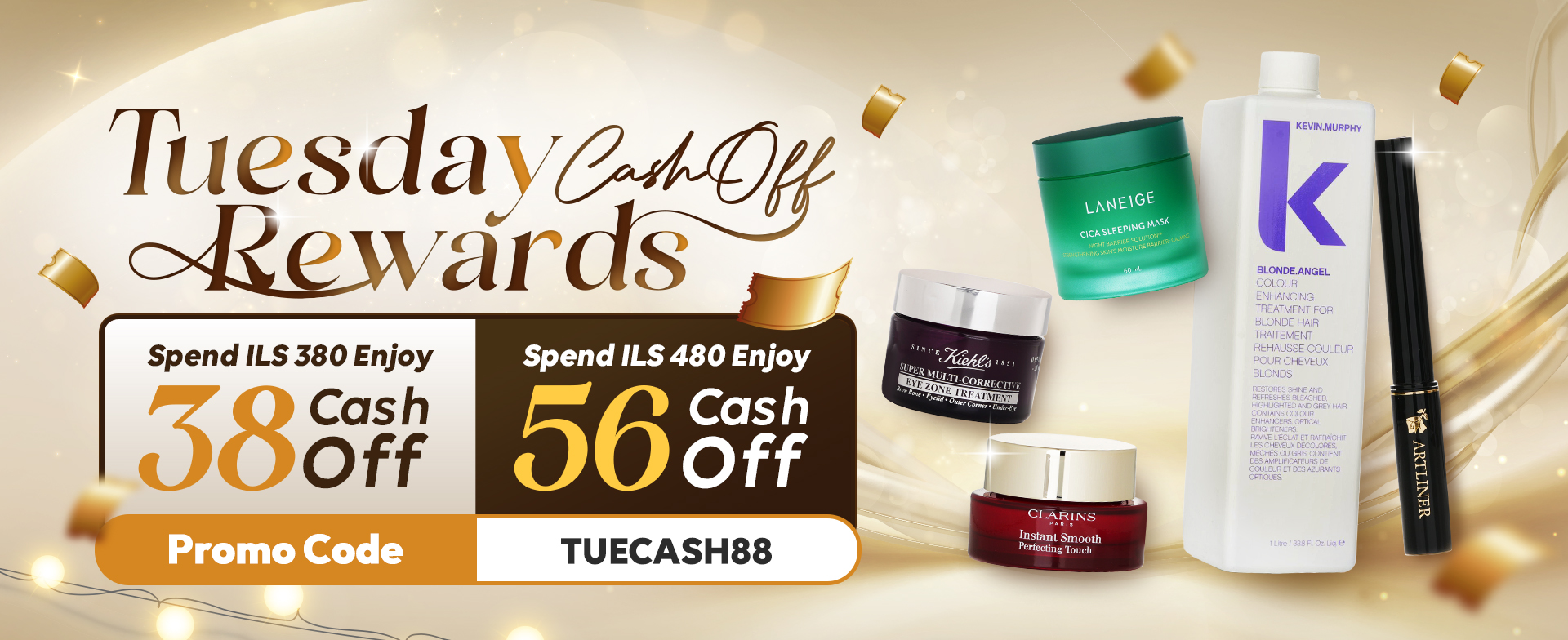 sale, shopping, gift, skincare, makeup, fragrance, beauty, cosmetics, discount, clarins, shiseido, lancome, dermalogica, clinique, christian dior, haircare, aveda, moroccanoil, tigi, elizabeth arden, eve lom, skii, YVES SAINT LAURENT