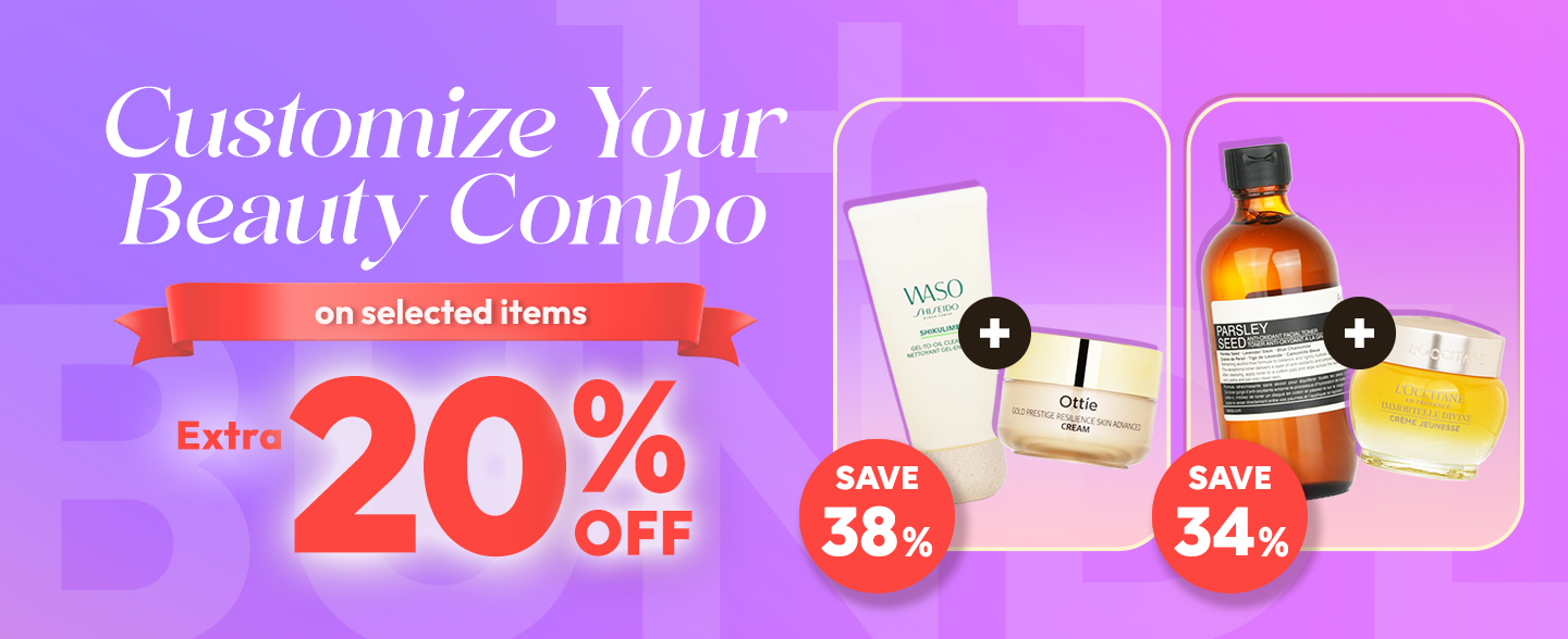 Enjoy Extra Discount to unleash your inner beauty alchemist by choosing from Group A & B and create a personalized formula that suits your style at Strawberrynet! 