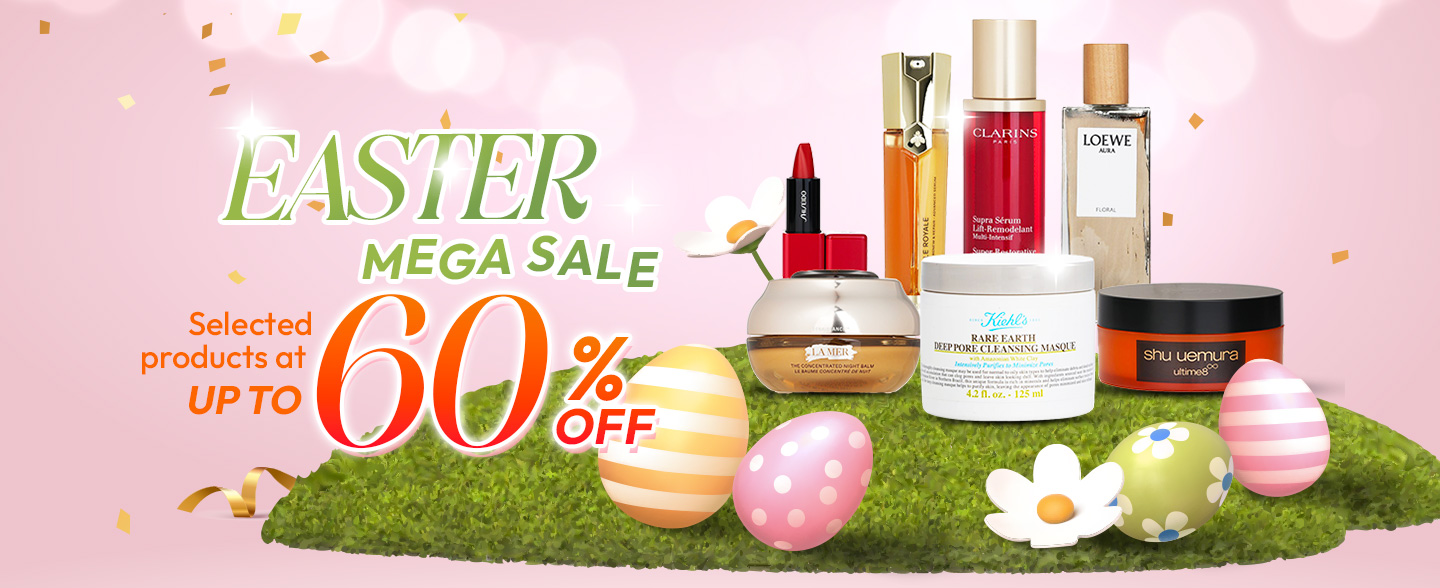 Welcome the joy of Easter with our exciting MEGA SALE! Enjoy crazy discounts on a curated selection of beauty and wellness essentials. Treat yourself to these incredible savings and make this Easter truly special!