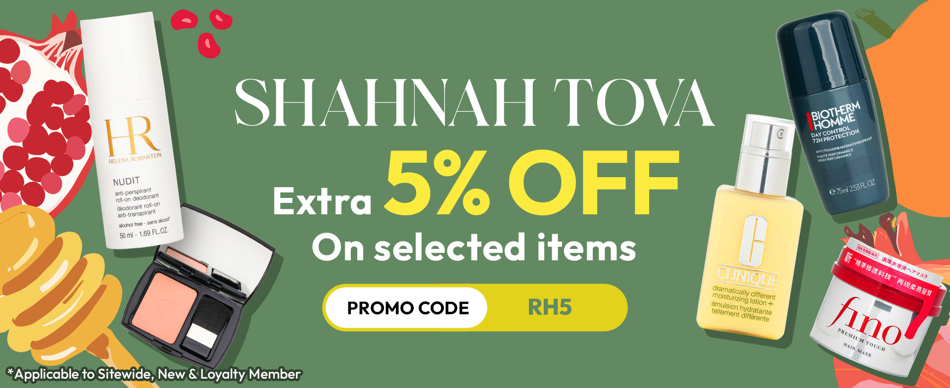 Celebrate Rosh HaShanah with Strawberrynet Israel ! Enjoy extra 5% off on selected items