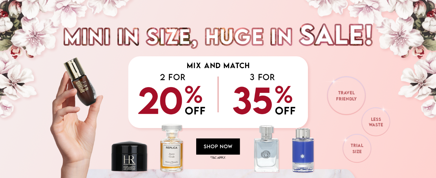 Strawberrynet presents unbeatable deals: Buy 2 & Get 20% Off, Buy 3 & Get 25% Off on our Miniature Fragrance & Skincare Collection!