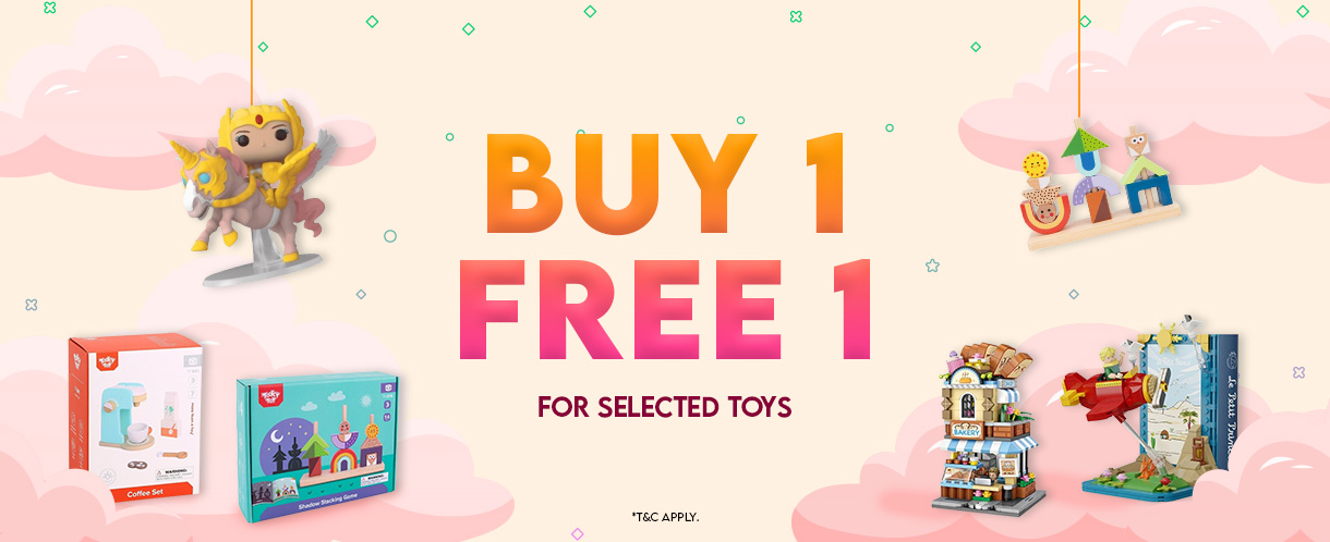 Promotion: Buy 1 Get 1 FREE on our special curated Toys Selection! Limited-time offer, grab it now!