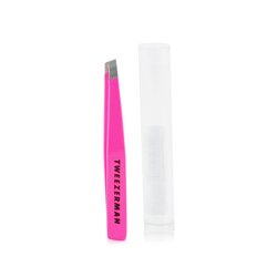 Tweezerman Mała pęseta skośna Mini Slant Tweezer - Flamingo Pink