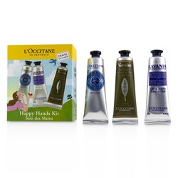 L'Occitane Happy Hands (Manos) Kit: 2x Mantequilla Shea 30ml + 2x Lavender 30ml + 2x Gel Enfriador Manos 30ml 6x30ml/1oz
