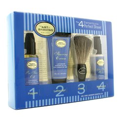 The Art Of Shaving Starter Kit - Lavender: Aceite Pre-Afeitado + Crema Afeitado + Brocha + Bálsamo After Shave 4pcs
