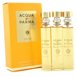 Acqua Di Parma Magnolia Nobile Leather Purse Spray Refills Eau De Parfum 3x20ml