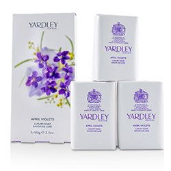 Yardley Mydło w kostce April Violets Luxury Soap 3x100g/3.5oz