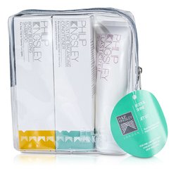 Philip Kingsley Zestaw do pielęgnacji włosów Body & Shine Jet Set: Szampon do włosów + Odżywka do włosów + Maska przed myciem do włosów 3 sztuki