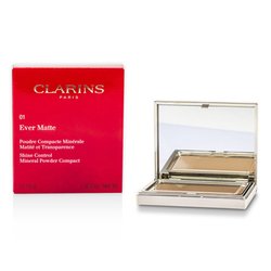 Clarins Ever Matte بودرة مضغوطة لضبط اللمعة - # 01 فاتح شفاف 10g/0.35oz