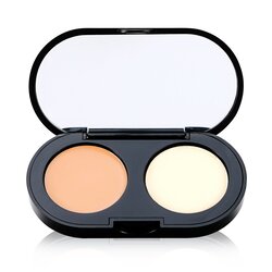 Bobbi Brown Kremowy korektor z pudrem prasowanym New Creamy Concealer Kit - Natural Creamy Concealer + Pale Yellow Sheer Finish Pressed Powder 3.1g/0.11oz