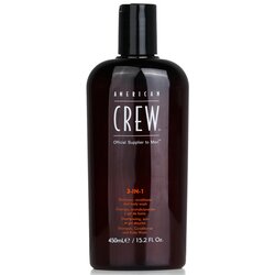 American Crew Szampon, odżywka do włosów i żel do mycia ciała dla mężczyzn 3w1 Men 3 in 1 Shampoo, Conditioner & Body Wash 450ml/15.2oz