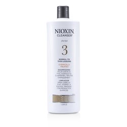 Nioxin برنامج تنظيف 3 للشعر الرقيق والمعالج كيميائياً، والعادي إلى الخفيف 1000ml/33.8oz