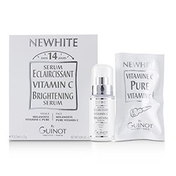 Guinot Newhite Vitamin C Brightening Serum (Brightening Serum 23.5ml/0.8oz + Pure Vitamin C 1.5g/0.05oz) (Box Slightly Damaged) 2pcs