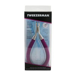 Tweezerman Grip & Snip Spiral Spring Cuticle Nipper - # Lollypop Berry -