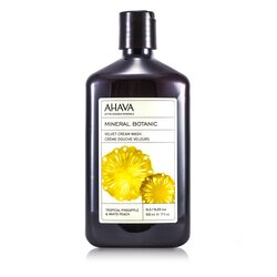 Ahava Creme Gel Para Banho Mineral Botanic Velvet - Abacaxi Tropical & Pêssego 500ml/17oz