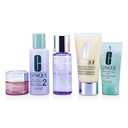 Clinique Zestaw Exclusive Set: DDML Plus 50ml + All About Eyes 15ml + Liquid Soap 30ml + Clarifying Lotion #2 60ml + Makeup Remover 50ml 5pcs