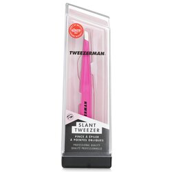 Tweezerman Slant Tweezer - Pink (Studio Collection) -