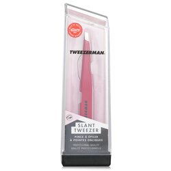 Tweezerman Mini Pinzas Inclinadas - Signature Red (Colección Estudio)