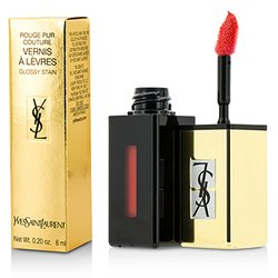 Yves Saint Laurent ملمع شفاه مائي Rouge Pur Couture Vernis A Levres Pop - رقم 202 Rouge Splash 6ml/0.2oz