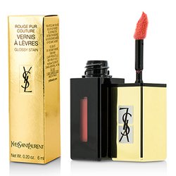 Yves Saint Laurent Rouge Pur Couture Vernis A Levres Pop Water Glossy Stain - #207 Juicy Peach 6ml/0.2oz