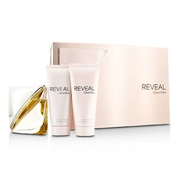 Calvin Klein Reveal Coffret: Eau De Parfum Spray 100ml/3.4oz + Body Lotion 100ml/3.4oz + Shower Gel 100ml/3.4oz 3pcs