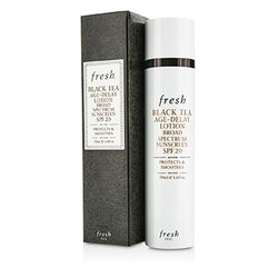 Fresh โลชั่นกันแดด Black Tea Age-Delay Lotion Broad Spectrum Sunscreen SPF 20 50ml/1.6oz