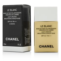 Chanel Le Blanc Light Creator Brightening Makeup Base SPF40 - #20 Mimosa 30ml/1oz