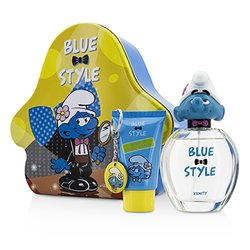 The Smurfs مجموعة Vanity: ماء تواليت سبراي 100مل/3.4 أوقية + جل الدش 75مل/2.5 أوقية + سلسلة مفاتيح 3pcs