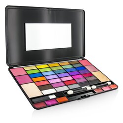 Cameleon مجموعة مكياج على شكل لابتوب 8075 (35x ظلال عيون، 4x فرشاة، 2x كعكة بودرة، 6x ملمع شفاه) -
