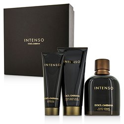 Dolce & Gabbana مجموعة Intenso: أو دو برفوم سبراي 125مل/4.2 أوقية + بلسم بعد الحلاقة 75مل/2.5 أوقية + جل الدش 50مل/1.6 أوقية 3pcs