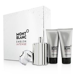 Montblanc مجموعة Emblem Intense: ماء تواليت سبراي 100مل/3.3 أوقية + جل للدش 100مل/3.3 أوقية + بلسم بعد الحلاقة 100مل/3.3 أوقية 3pcs