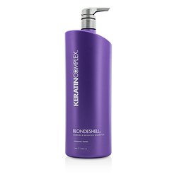 Keratin Complex Blondeshell Shampoo (Debrass & Brighten Formula) 1000ml/33.8oz