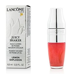 לנקום Juicy Shaker Pigment Infused Bi Phase Lip Oil שמן דו פאזי לשפתיים עשיר פיגמנטים - #300 Lemon Explosion 6.5ml/0.22oz