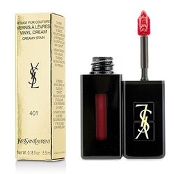Yves Saint Laurent  Rouge Pur Couture Vernis A Levres Vinyl Cream - # 401 Rouge Vinyle  5.5ml/0.18oz