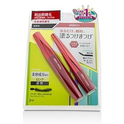Dejavu Fiberwig Ultra Long Mascara And Tiny Sniper Mascara Set - Pure Black 2pcs