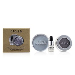Stila Magnificent Metals Foil Finish Eye Shadow With Mini Stay All Day Liquid Eye Primer - Metallic Lavender 2pcs