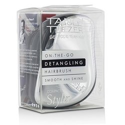 Tangle Teezer Compact Styler On-The-Go Detangling Hair Brush - # Silver Chrome 1pc