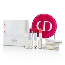 迪奥 Dior Addict Hydra Gel Core Mirror Shine Lipstick Trio Set 3pcs+1case