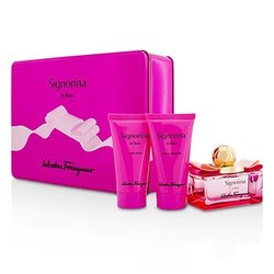 Salvatore Ferragamo Signorina In Fiore Набор: Туалетная Вода Спрей 50мл/1.7унц + Лосьон для Тела 50мл/1.7унц + Гель для Душа 50мл/1.7унц 3pcs