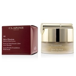 Clarins Skin Illusion Mineral & Plant Extracts Loose Powder Foundation (With Brush) (New Packaging) - # 108 Sand 13g/0.4oz
