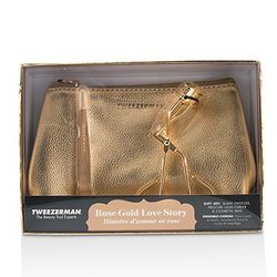 Tweezerman Rose Gold Love Story Gift Set 2pcs+1bag