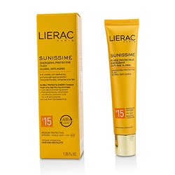 Lierac سائل وقائي منشط مضاد لآثار التقدم بالسن Sunissime Global SPF 15 للوجه الصدر 40ml/1.35oz