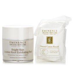 Eminence Bright Skin Licorice Root Exfoliating Peel (with 35 Dual-Textured Cotton Rounds) 50ml/1.7oz