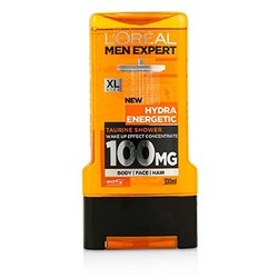 L'Oreal Men Expert Shower Gel - Hydra Energetic (For Body, Face & Hair) 300ml/10.1oz