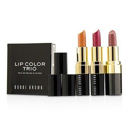Bobbi Brown Lip Color Trio - #1 Salmon, #6 Pink, #22 Sandwash Pink 3x3.4g/0.12oz