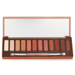 Urban Decay Paleta Naked Heat: 12x Sombras de Ojos, 1x Brocha de Doble Punta Mezcladora / Detalle Pliegues