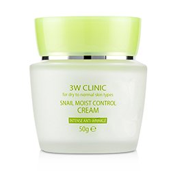 3W Clinic كريم لضبط الرطوبة بالحلزون (مضاد للتجاعيد) - للبشرة الجافة إلى العادية 50g/1.7oz