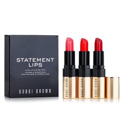 Bobbi Brown Luxe Lip Color Trio - #20 Retro Coral, #26 Retro Red, #29 Sunset Orange 3x3.8g/0.13oz