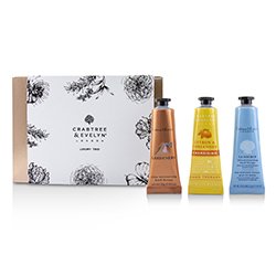 Crabtree & Evelyn Luxury Hand Therapy Trio (1x Citron & Coriander, 1x Gardeners, 1x La Source) 3x25ml/0.86oz