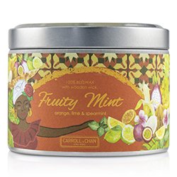 The Candle Company شمع العسل بعلبة قصدير 100% مع فتيل خشبي - Fruity Mint (8x5) cm